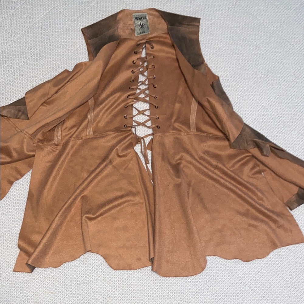 Vocal Brown and Black Ombre Vest - Picture 3 of 5